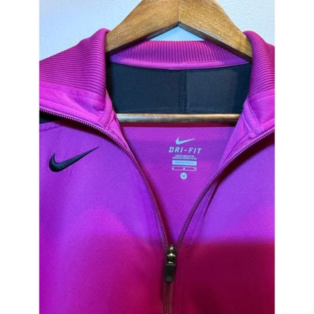 Nike Dri-FIT Women’s Medium Purple Black Full Zip Track Jacket